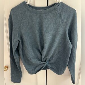 Lululemon tuck and gather pullover Blue